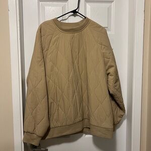 Oak + Fort Tan Quilted Jacket L